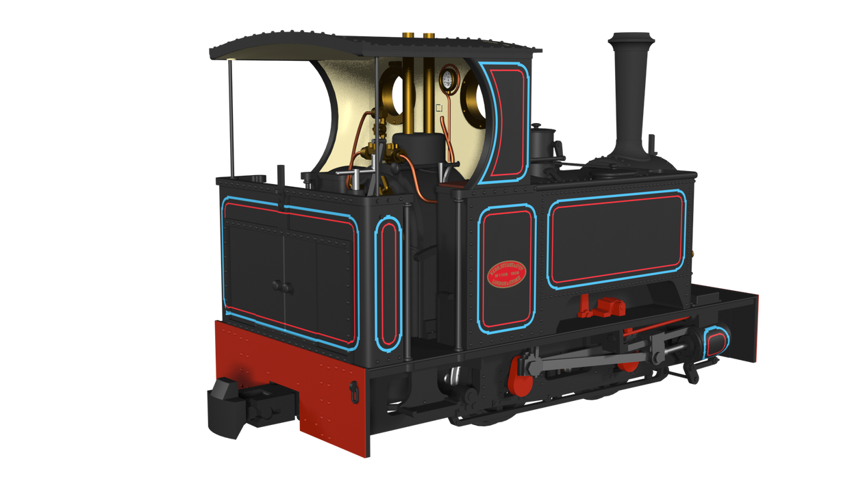 Rapido 986201 Kerr Stuart "what if" Sirdar - Penrhyn Lined Black - Short tank  - DCC Ready - OO9 Scale