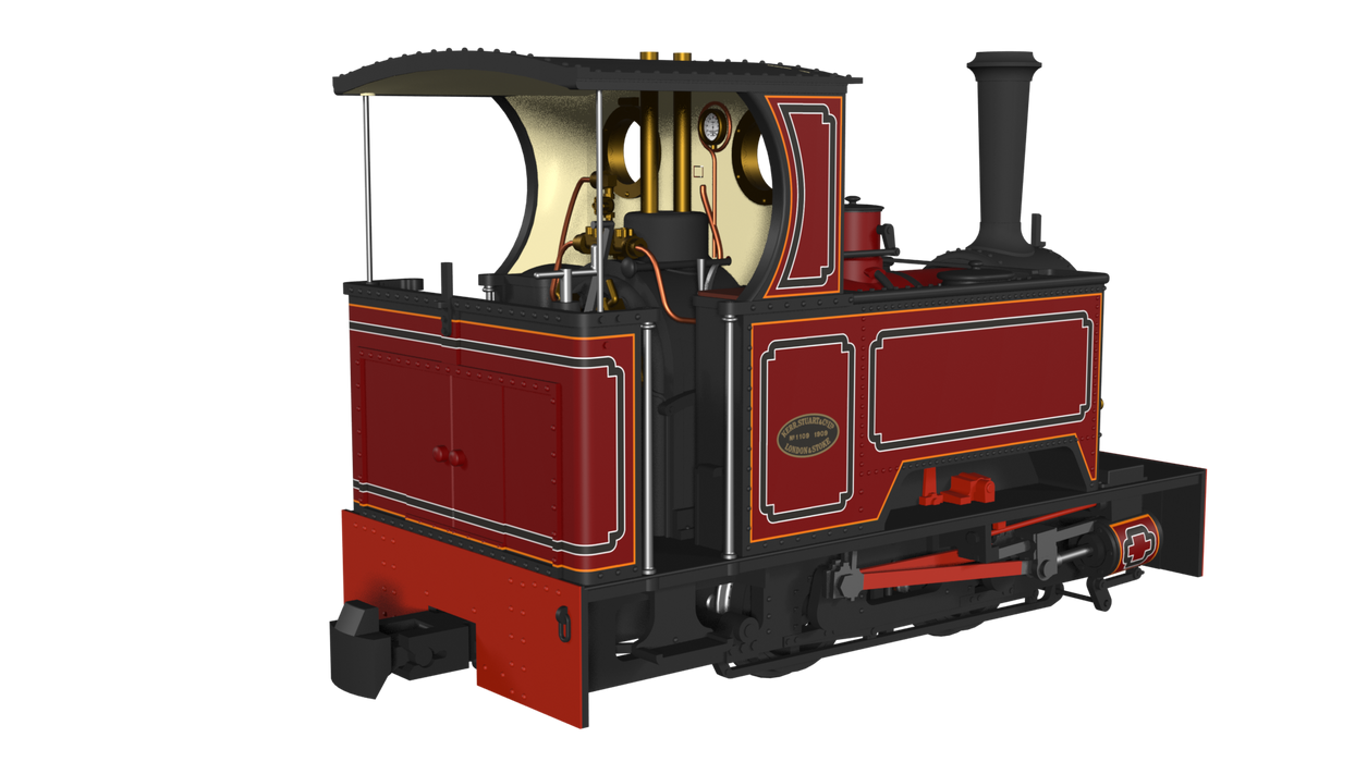 Rapido 986203 Kerr Stuart "what if" Sirdar - FR Lined Red - Short tank  - DCC Ready - OO9 Scale