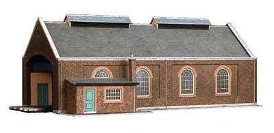 SuperQuick Model Kits Series A No 5, Two Road Locomotive Shed - OO Gauge
