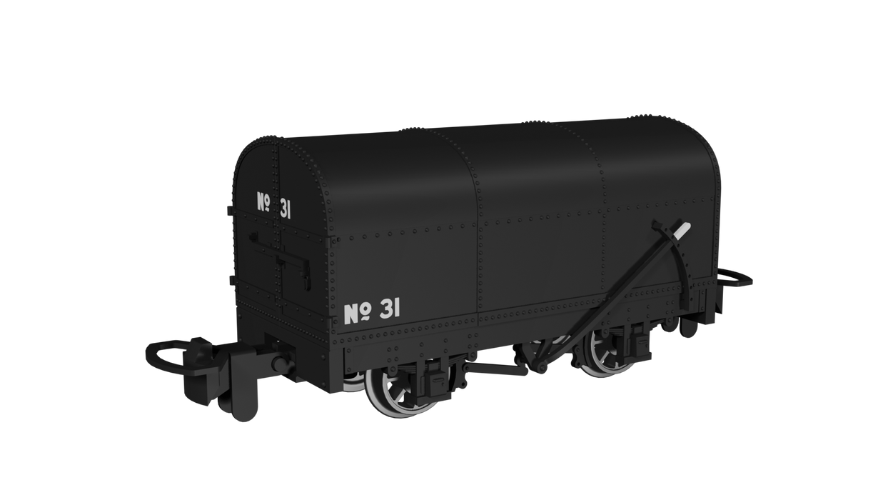 Rapido 990201 Gunpowder Van – Plain Black No.31- 009 Scale