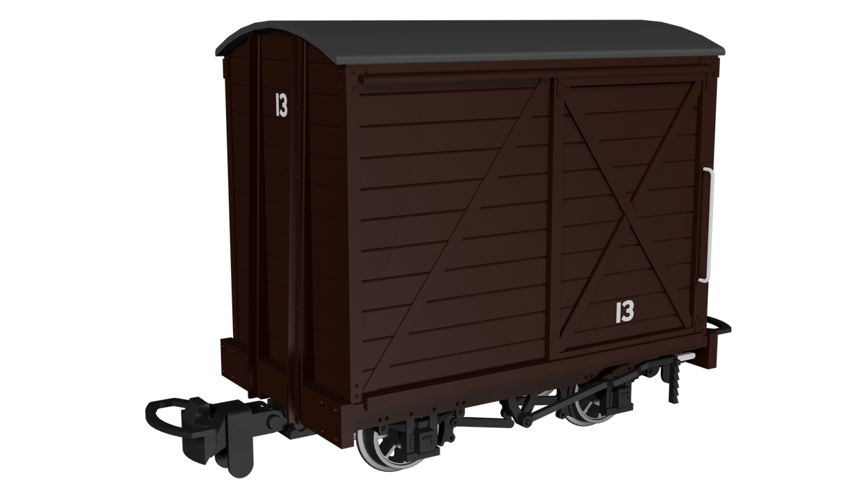 Rapido 990301 Covered Van – Plain Brown No.13- 009 Scale