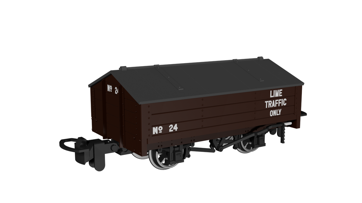 Rapido 990402 Peaked Roof Van – Brown ‘Lime’ No.24- 009 Scale