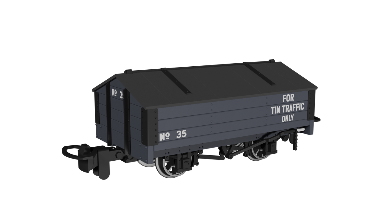 Rapido 990407 Peaked Roof Van – Dark Grey ‘Tin’ No.35- 009 Scale
