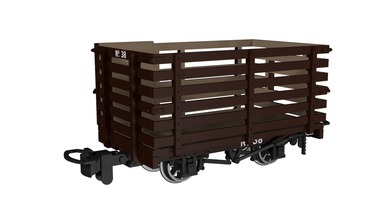 Rapido 990604 Livestock Wagon – Plain Brown No.38- 009 Scale