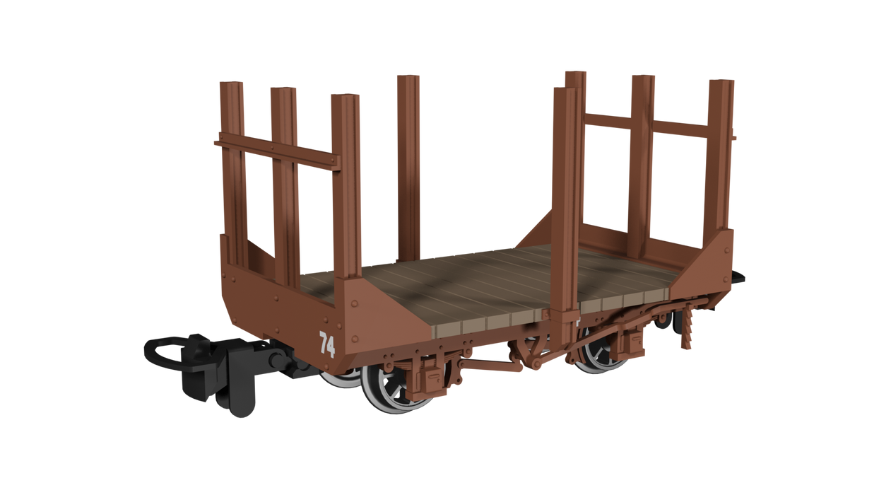 Rapido 990706 Stake Wagon – Plain Rusty Brown No.74- 009 Scale