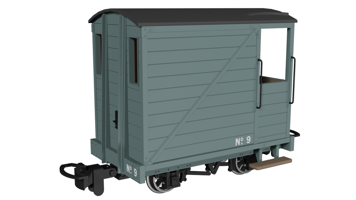 Rapido 990803 Single Veranda Brake Van – Plain Grey No.9-009 Scale