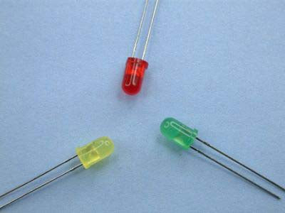 Expo A25215 Pack of 5 Flashing Red LEDs 12V 5mm