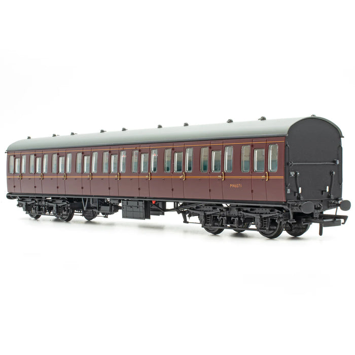 Accurascale ACC2371 BR Mk 1 S M46071  57' Non-Gangway Coach BR Lined Maroon - OO Gauge
