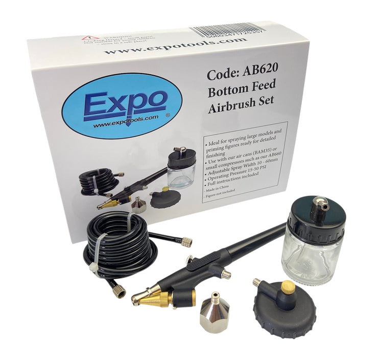 Expo AB620 Bottom Feed Airbrush Set
