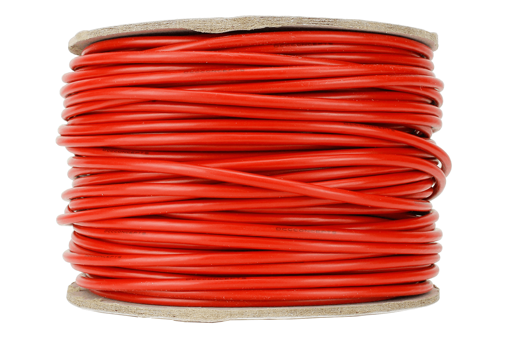 DCC Concepts DCW-RD50 Power Bus Wire (Red) 3.5mm diameter (11g) - 50metre roll