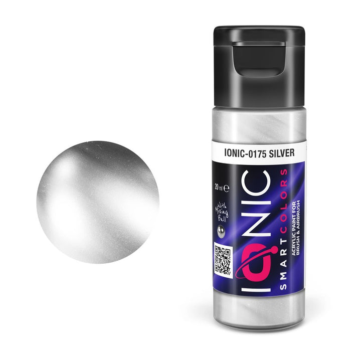 IONIC-0175 Silver Acrylic Paint For Airbrush/Brush