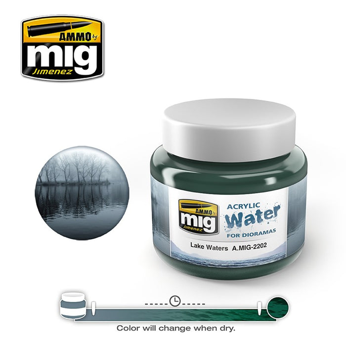 Ammo Mig A.Mig-2202 Acrylic Water - Lake