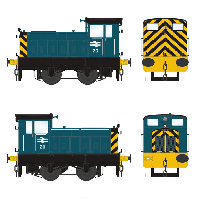 Accurascale ACC2862-DCC Ruston 88DS Loco BR Rail Blue No.20 DCC SOUND ...
