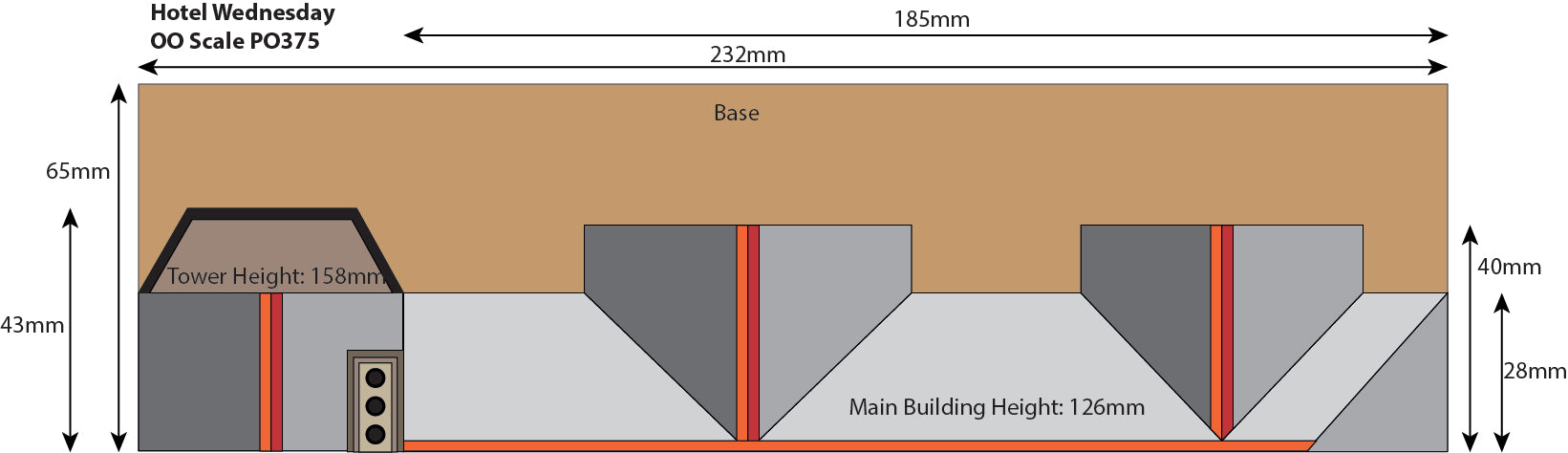 Metcalfe PO375 Hotel Wednesday Card Kit (OO / HO Scale)