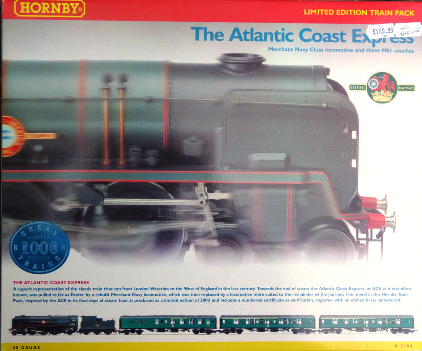 SH Hornby R2194 "Atlantic Coast Express" Train Pack - OO Scale ** Pre-owned but in Mint Condition and in original box **