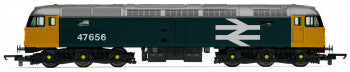 Hornby (Railroad Plus Range) R30179 BR Class 47 Diesel Locomotive No.47656 in BR Blue Large Logo Livery - OO Scale