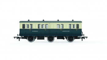 Hornby R40328 BR 6 Wheel Generator Coach Number DE 320104E in BR Blue / Grey Livery Livery -  OO Gauge