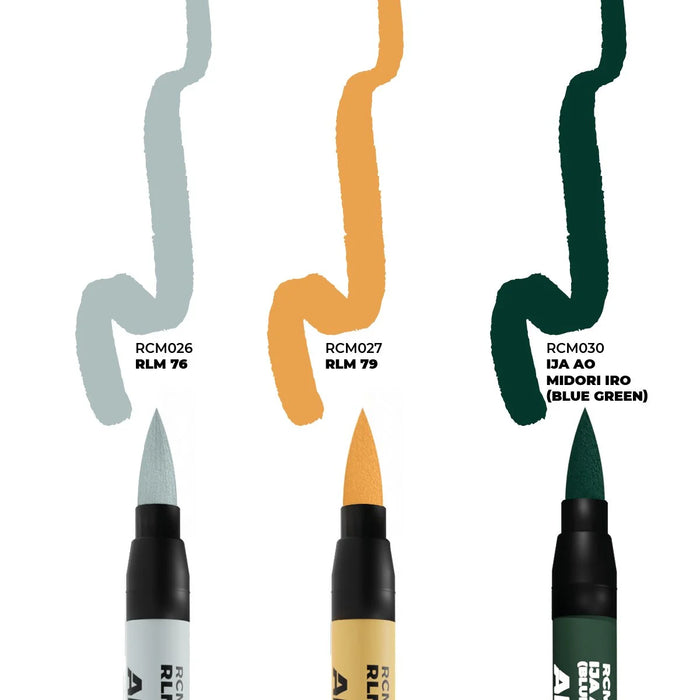 AK Real Colors Markers set - RCM111 - "WW2 Axis Aircraft" - 3 pen set