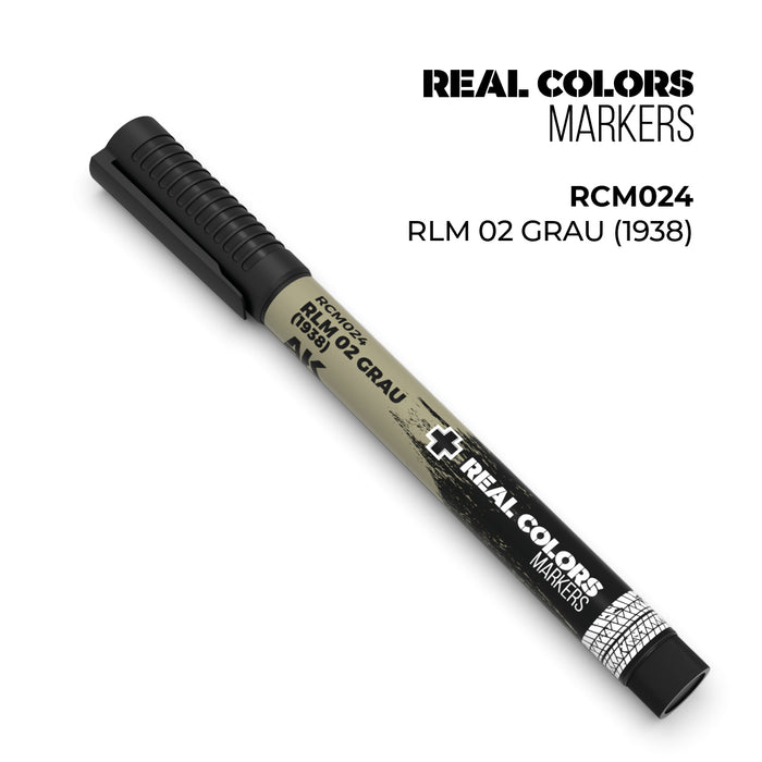 AK Real Colors Marker RCM024 RLM 02 Grau (1938)