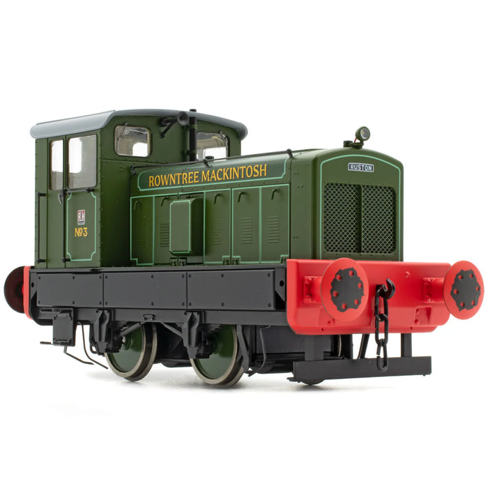Accurascale ACC2857- Ruston 88DS Rowntree Macintosh No.3 Lined Green - 1986 - O Gauge