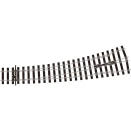 Peco SLU1187 Code 75  Bullhead Curved Left Hand Turnout, Unifrog - OO Gauge