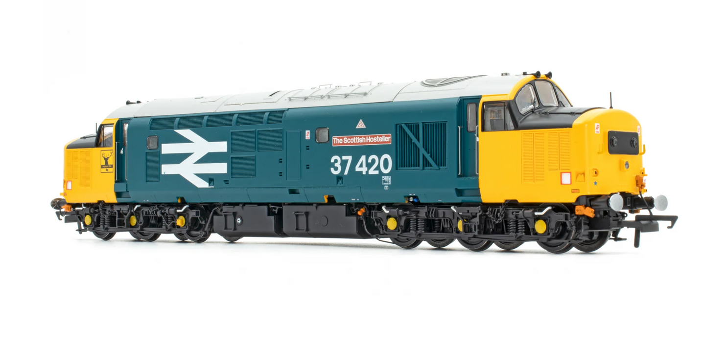Accurascale ACC3162-DCC BR Class 37,  Locomotive Number 37 420 named "The Scottish Hosteller" in BR large logo livery DCC SOUND FITTED - OO Gauge