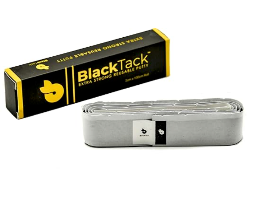 PROtastic Industrial Strength Original Black Tac Putty (1 Metre x 2cm) for Repairing, Reconstructing and Protecting Objects - Mouldable, Removable, Waterproof Glue
