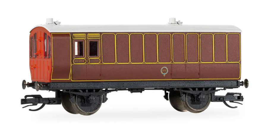 Hornby TT4058 LB&SCR 4-wheel Coach Passenger brake  : TT Gauge