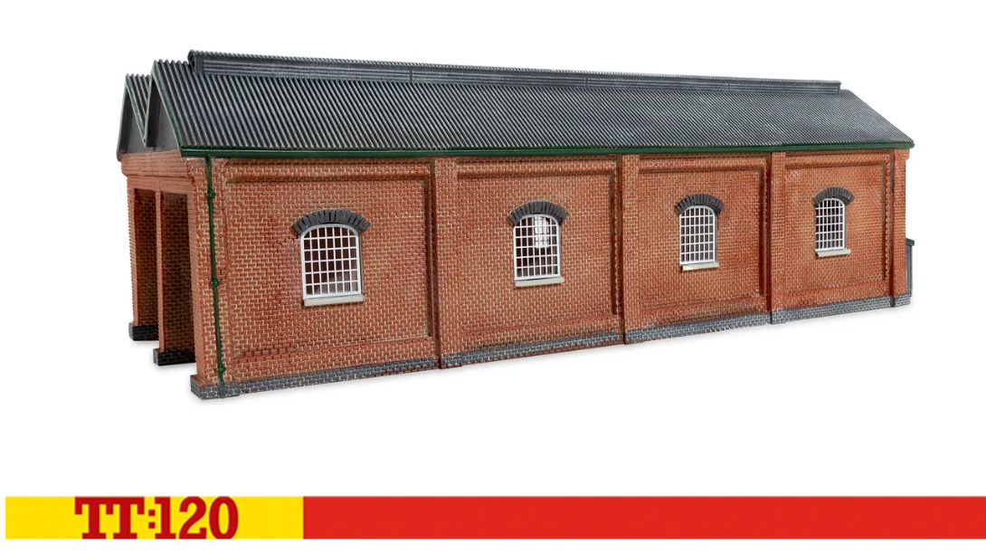 Hornby TT9019 Double Engine Shed - Red Brick Collection   : TT Gauge