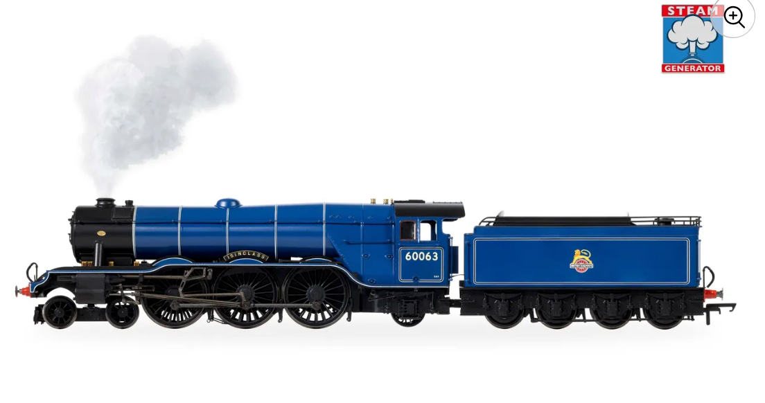 Hornby  R30476SS BR (Early) - Class A3 - 60063 'Isinglass' (With Steam Generator); OO Gauge