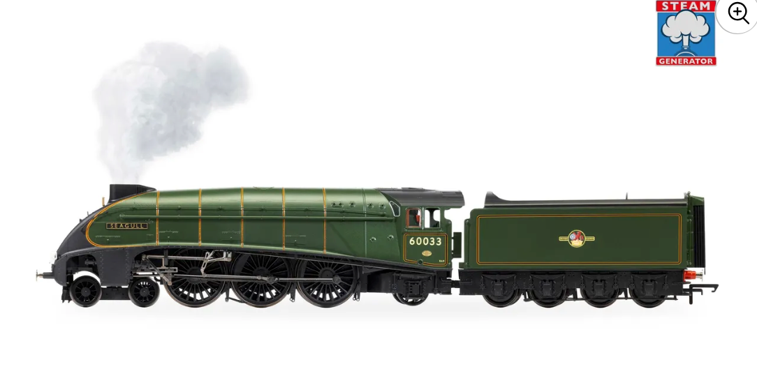 Hornby  R30552SS BR - Class A4 - 'Seagull' - 60033 (With Steam Generator); OO Gauge