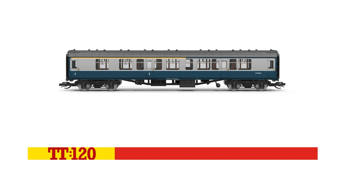 Hornby TT4076B BR - Mk1 - Composite Corridor Coach - M15842  TT Gauge