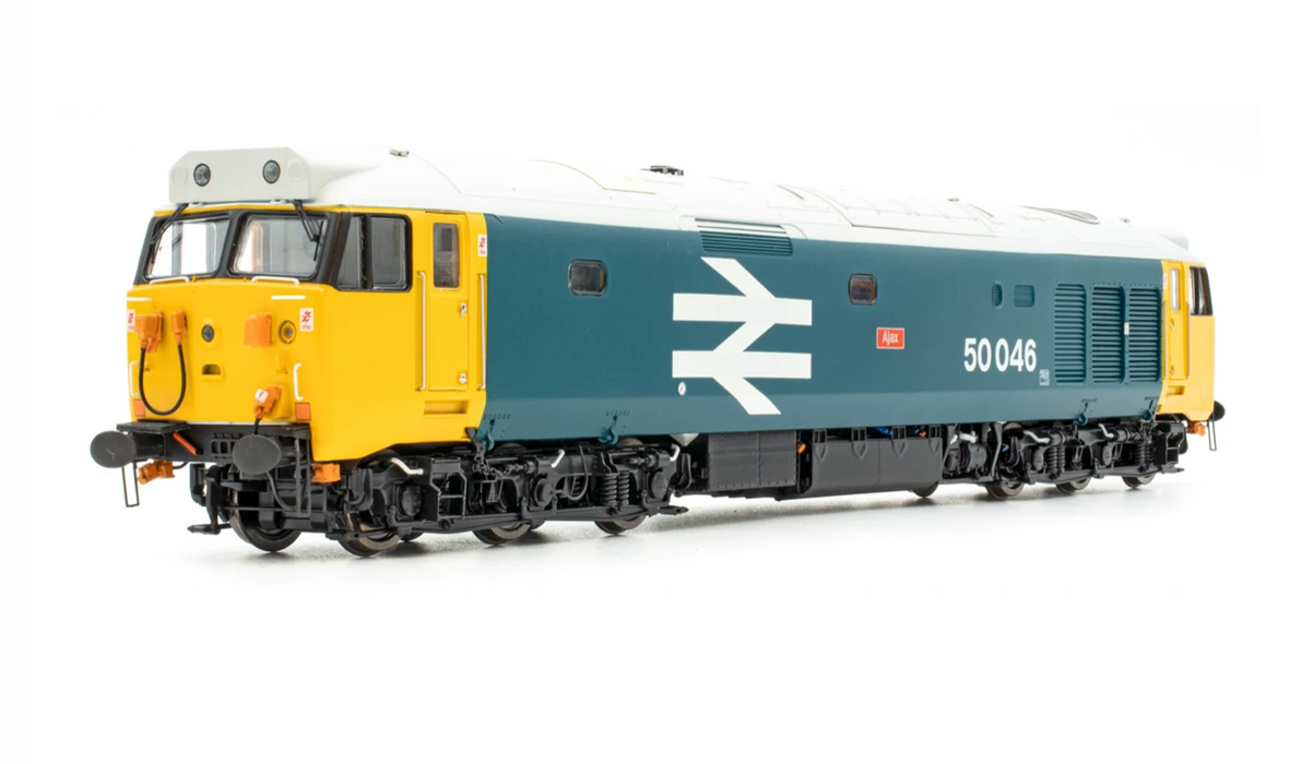 Accurascale ACC2395-DCC BR Class 50 Locomotive Number 50046 named "Ajax" in BR Large Logo with grey roof livery DCC SOUND FITTED - OO Gauge