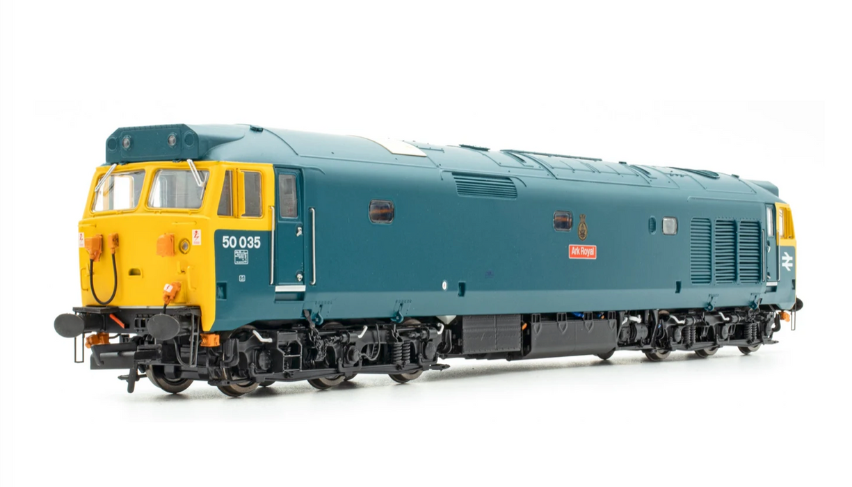 Accurascale ACC2393-DCC BR Class 50 Locomotive Number 50035 named "Ark Royal" in BR blue livery DCC SOUND FITTED - OO Gauge