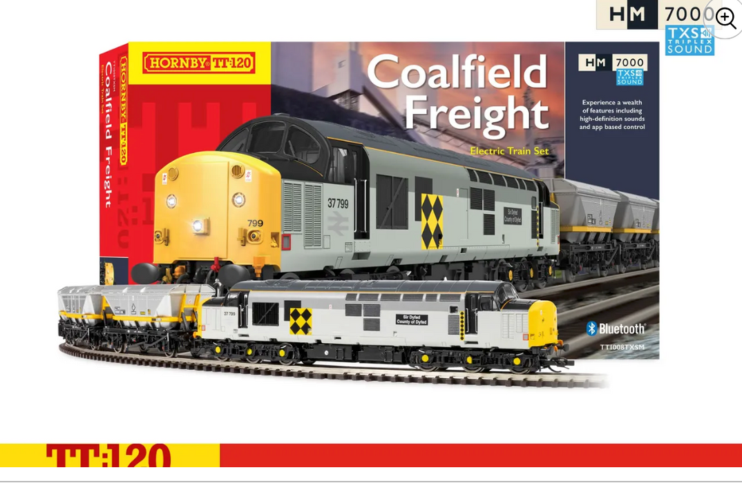 TT1008TXSM Coalfield Freight - Train Set (DCC Sound Fitted)TT Gauge