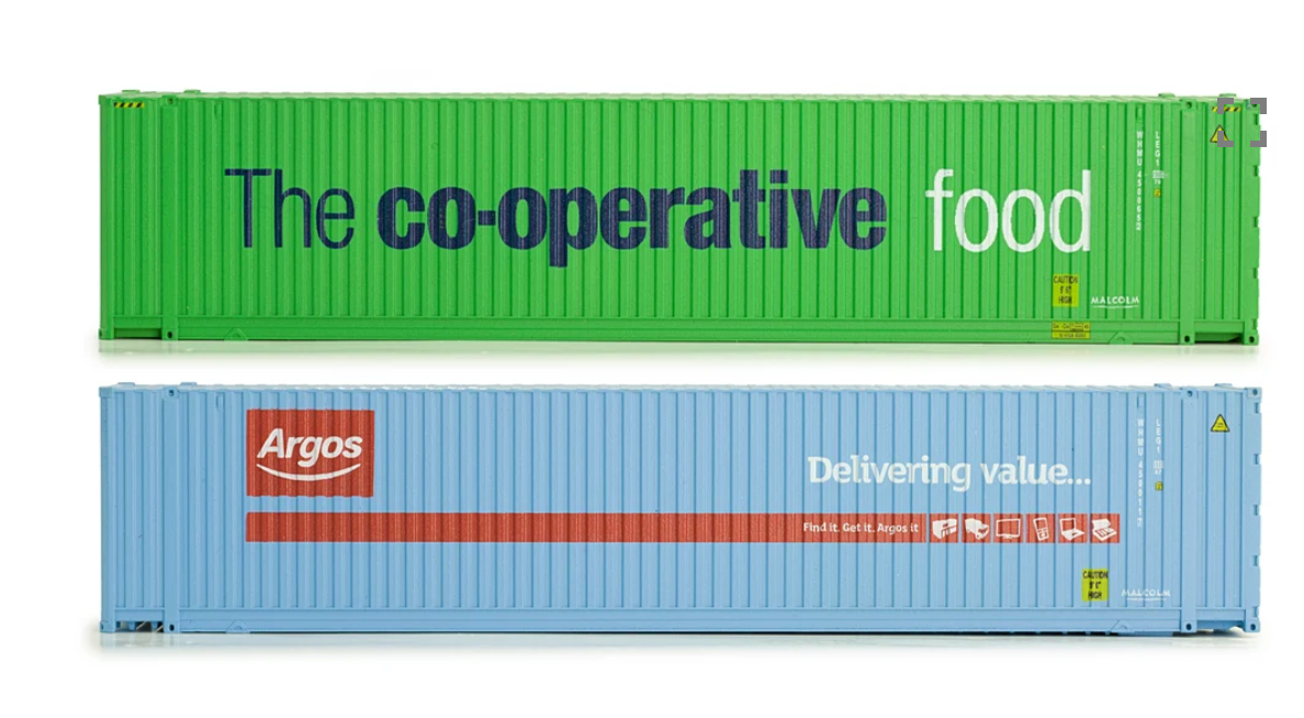 Dapol 4F-028-001 45ft High Cube Containers twin pack- OO Gauge