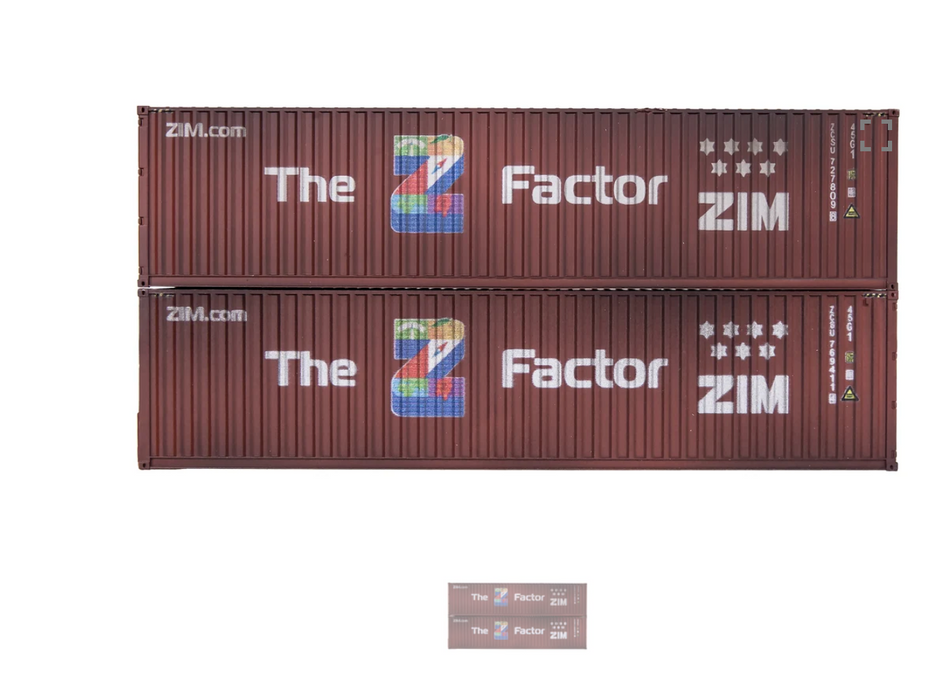 Dapol 4F-028-153 40ft Hi- Cube Containers twin pack weathered- OO Gauge