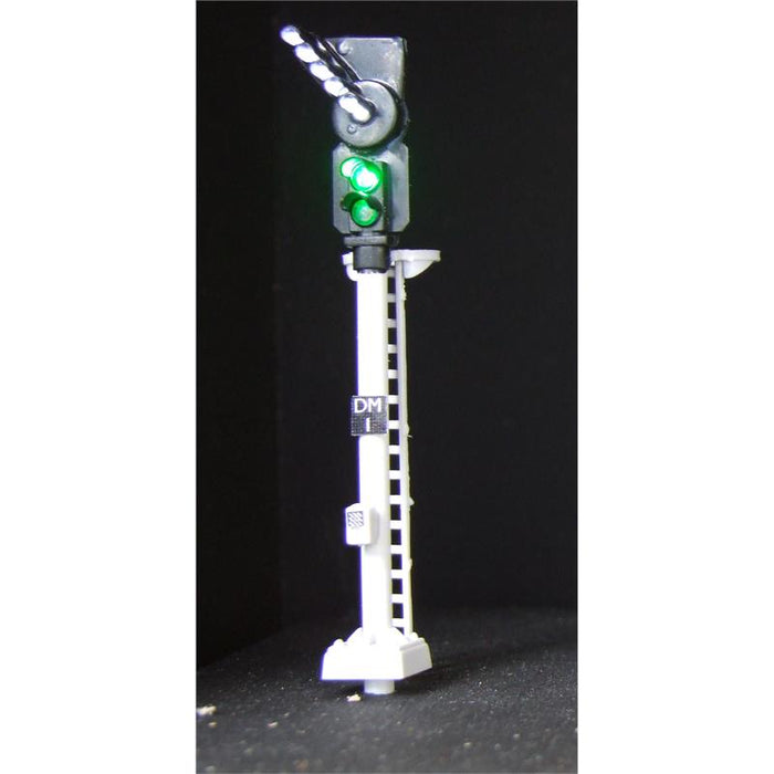 TrainTronics TT154 2 Aspect Signal with Right Feather DCC READY / DC FITTED- OO Scale