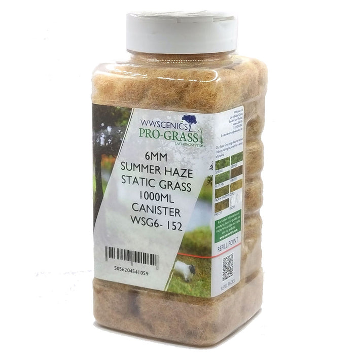 WWScenics WSG6-152 6mm Summer Haze Static Grass 1000ML