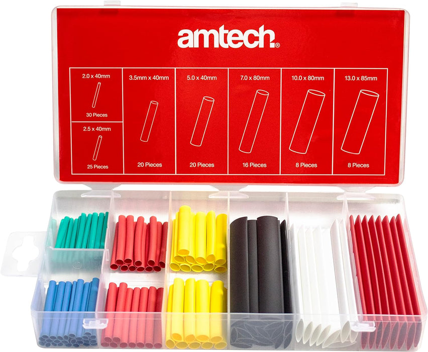 Amtech S6203 Shrink Wrap Assortment Pack (127 pieces)