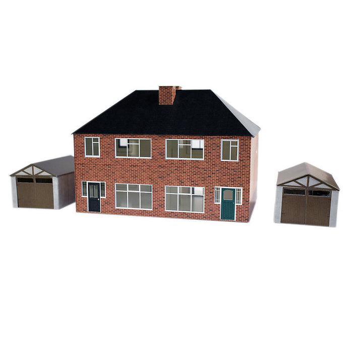 ATD Models ATD001 1930's Semi Detached House, Card Kit, OO Scale