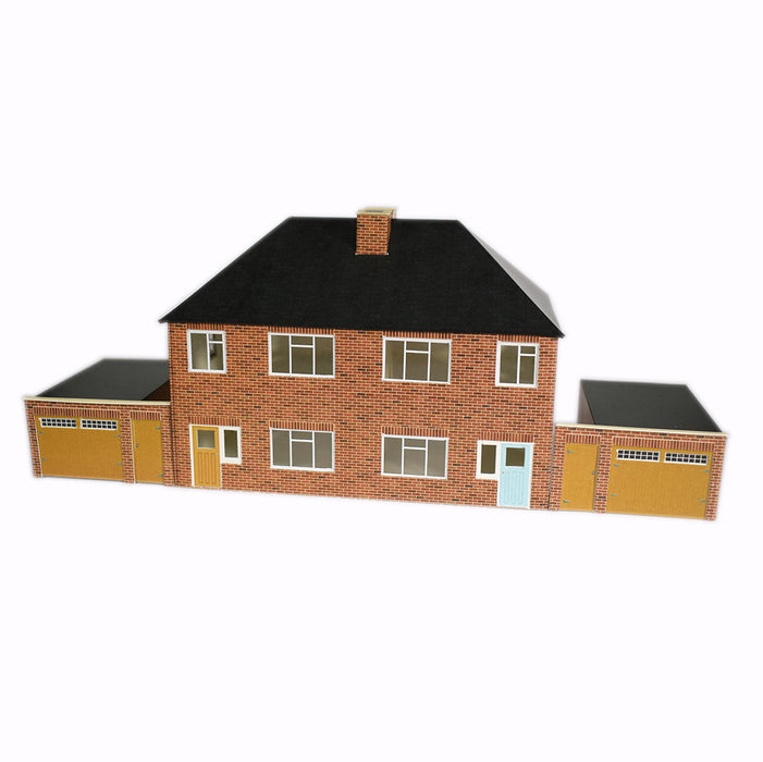 ATD Models ATD002 1950's Semi Detached House, Card Kit, OO Scale