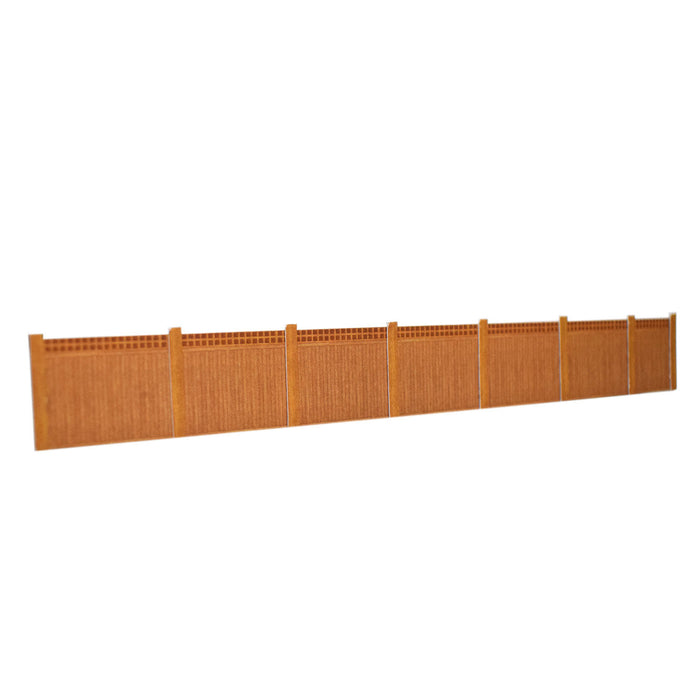 ATD Models ATD005 Timber Fence With Wooden Posts, Brown. Card Kit, OO Scale