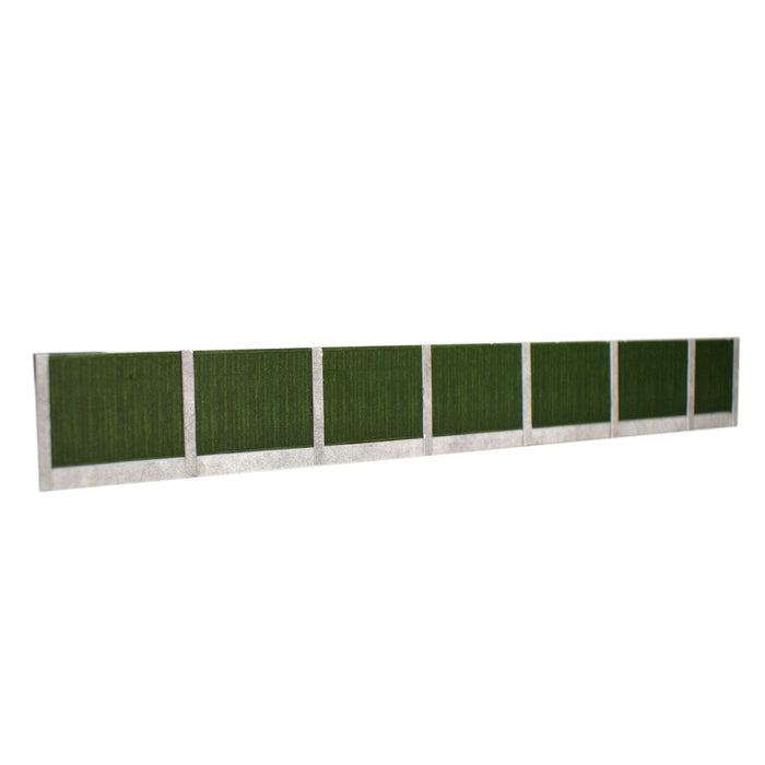ATD Models ATD015 Timber Fence With Concrete Posts, Green. Card Kit, OO Scale