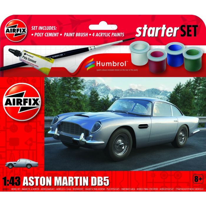 Airfix A55011 Aston Martin DB5 Starter Plastic Kit (1:72 Scale)