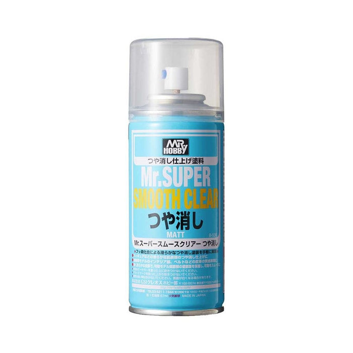 Mr Hobby B530 - Mr Super Smooth Clear Matt Finishing Spray - 170ml Aerosol *** Personal Shoppers Only - Not available by Post ***