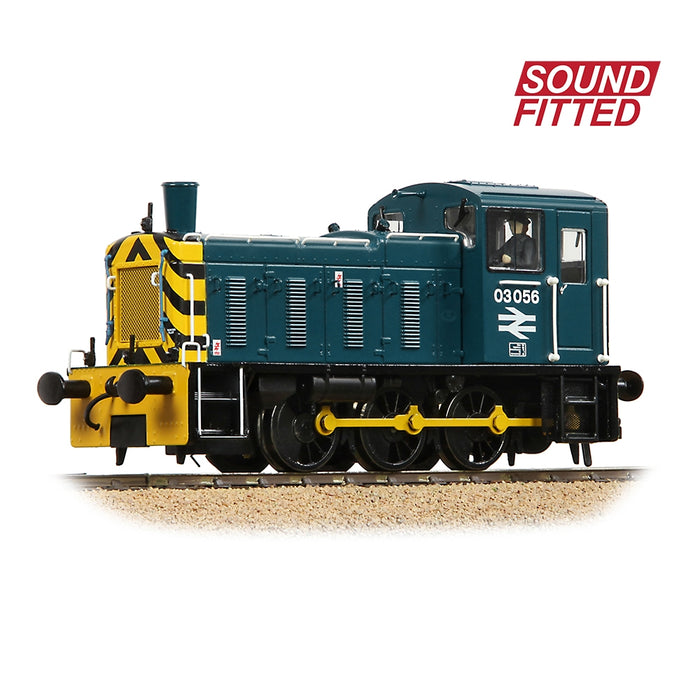 Bachmann 31-362BSF Class 03 number 03056 BR Blue with Wasp Stripes DCC Sound Fitted - OO Gauge