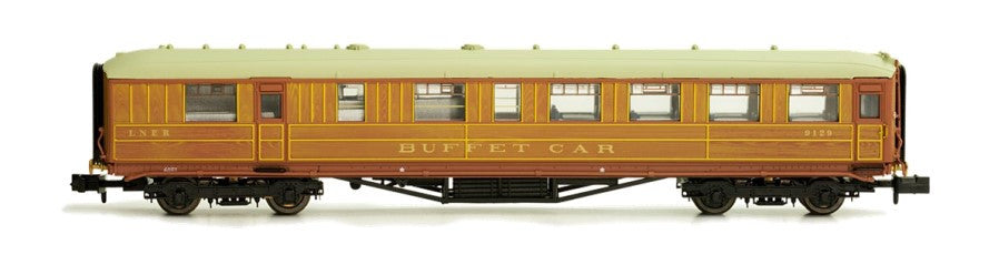 Dapol 2P-011-306 Gresley LNER Teak Buffet Coach 9132, N Gauge