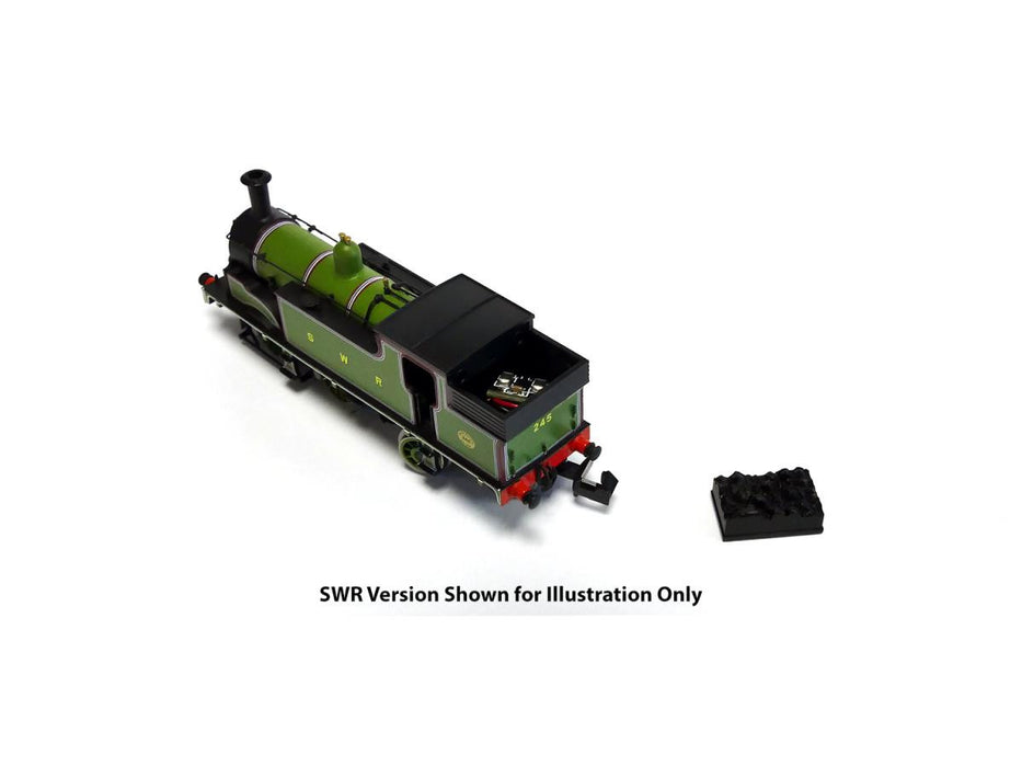 Dapol 2S-016-011D M7 Class 0-4-4 Steam Locomotive Number 30245 in BR Late Crest Lined Black -DCC Fitted_ N Gauge