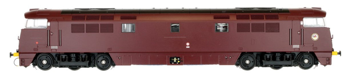 Dapol 4D-003-021S Class 52 Diesel Locomotive Number D1009 named "Western Invader" in BR Maroon Livery with SYP -  OO Gauge